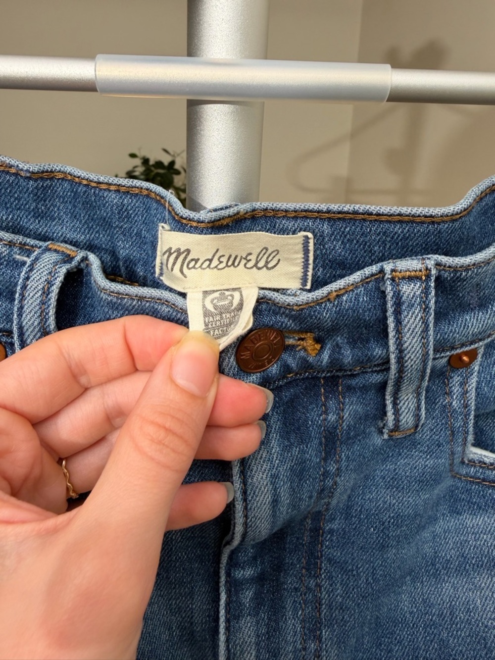Women’s | Madewell High Rise Slim Boy Jean, Medium Wash | Size 27 - Picture 5 of 8